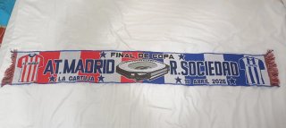 Bufanda Final de Copa AT. Madrid R. Sociedad
