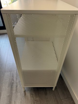 Estantería / Mueble organizador blanco con cajón