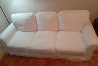 Sofá Cama Ikea Blanco Tela