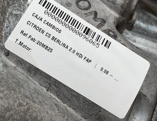 Citroen 96065 20mb25 caja cambios c5 berlina 2.0