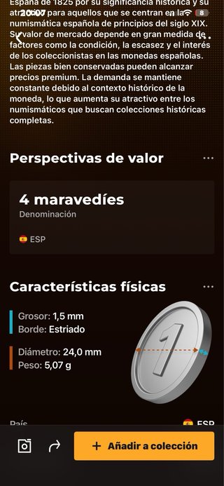 Moneda antigua de cobre - 4 maravedíes