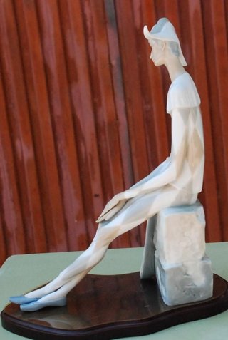 Figura Lladró Arlequín Triste Porcelana