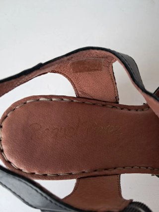 Zoccoli donna vera pelle neri