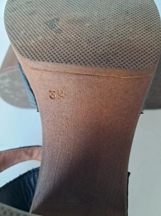 Zoccoli donna vera pelle neri