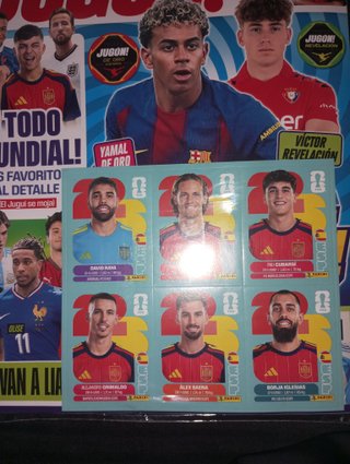 JUGON 231 + LAMINA 6 CROMOS ESPAÑA EXCLUSIVO MUNDI