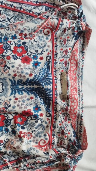 Vestido recto estampado floral