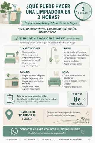Limpieza por hora en Torrevieja