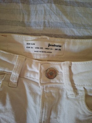 Pantalón corto vaquero blanco