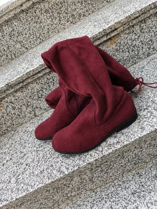 Botas altas rojas
