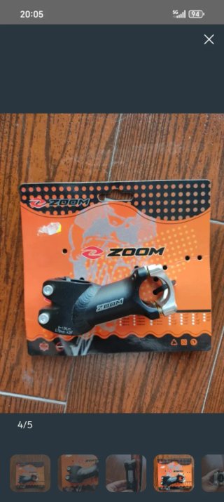 Potencia MTB Zoom Negra nueva.