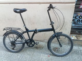Bicicleta Plegable Negra