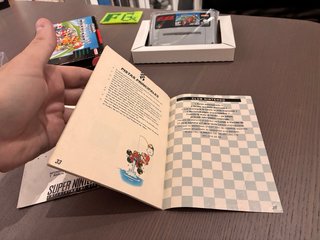 Super Mario Kart SNES Caja Manual Cartucho