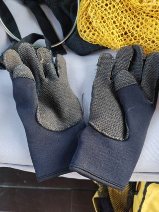 Equipo completo buceo: traje, aletas, máscara