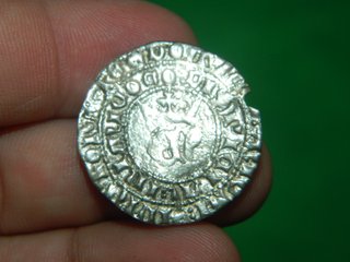Lote 4 monedas medievales plata