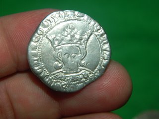 Lote 4 monedas medievales plata
