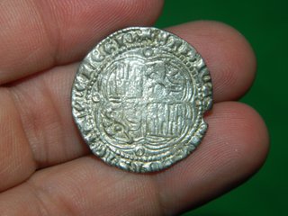 Lote 4 monedas medievales plata