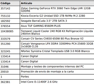 Torre PC Gaming Blanca RGB