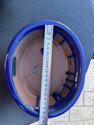 Maceta Bonsái Cerámica Azul