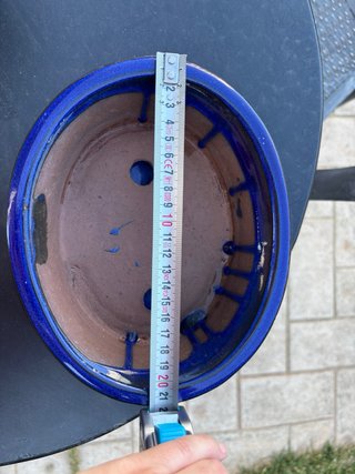 Maceta Bonsái Cerámica Azul