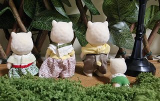 Familia de Alpacas Sylvanian Families
