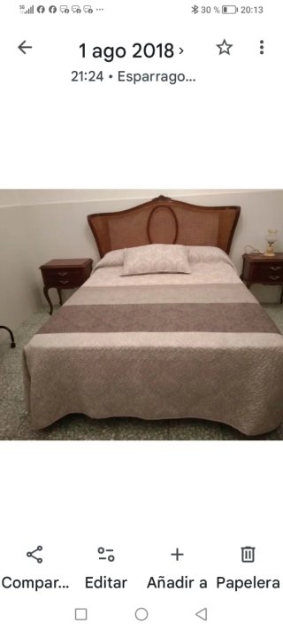 Dormitorio Nogal Luis XV