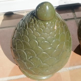 Pareja Antiguas Piñas terracota para entrada casa