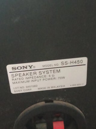 Altavoces Sony Negros