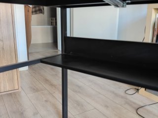 Mesa de escritorio madera y metal