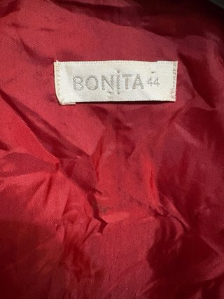 Giacca blazer donna in  vera pelle vintage rossa