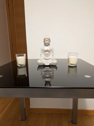 Mesa cocina/comedor Cristal Templado Negro