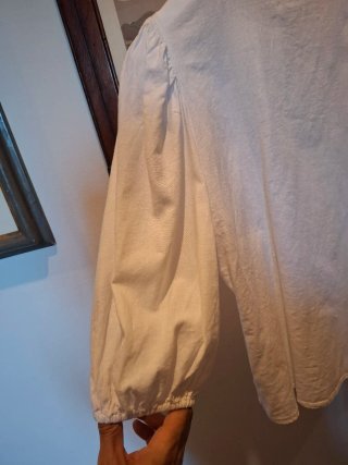 Blusa H&M bianca misto lino XS