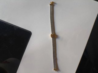 Pulsera Tous Acero y Oro Oso y enganches