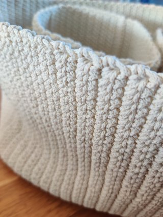 IKEA LIDAN 4 cestas crochet beige descatalogadas