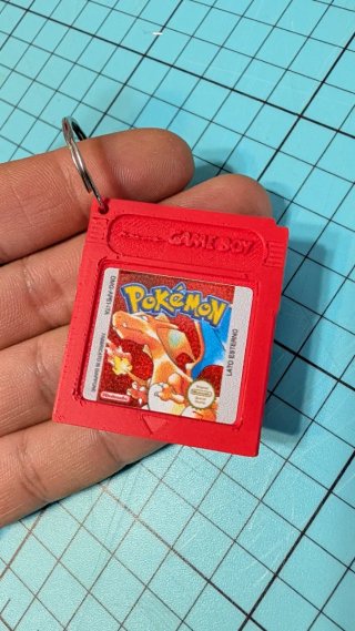 Llavero Cartucho Pokémon Rojo Game Boy