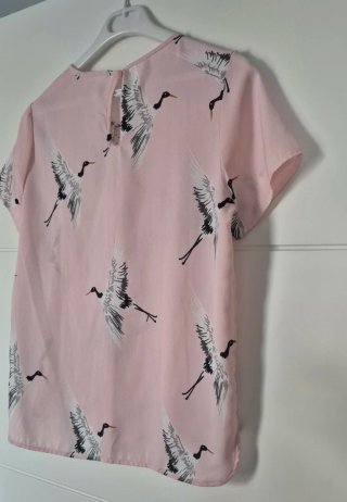 Blusa Talla S Estampado Cigüeñas