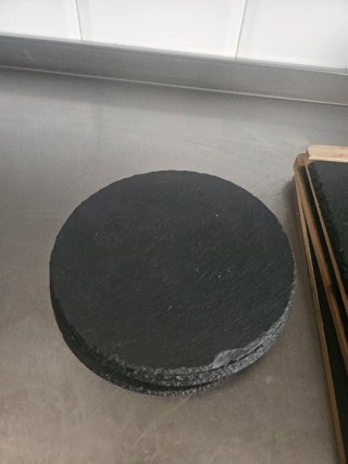 6 Platos Pizarra Redondos