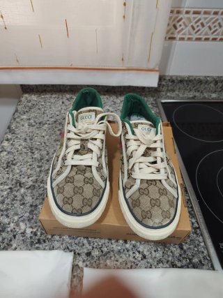 Sneakers Gucci Beige e Verde