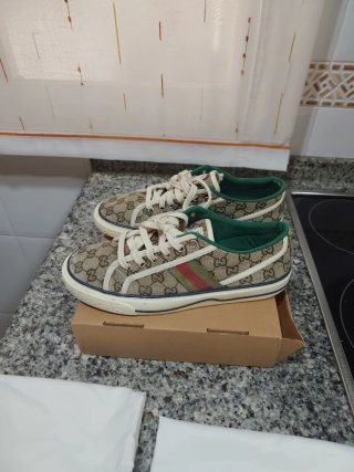 Sneakers Gucci Beige e Verde
