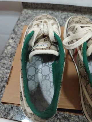 Sneakers Gucci Beige e Verde