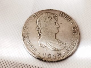 Moneda Plata 8 Reales 1819 Fernando VII Méjico