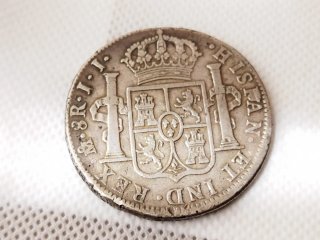 Moneda Plata 8 Reales 1819 Fernando VII Méjico
