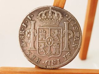 Moneda Plata 8 Reales 1819 Fernando VII Méjico