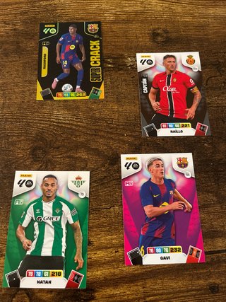 Lote 6 cromos Panini Adrenalyn XL