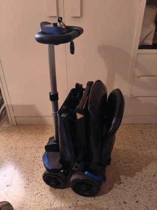 Scooter plegable Apex Transformer color azul