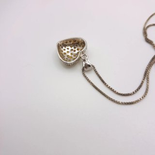Collana cuore con zirconi