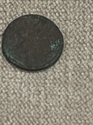 Lote 2 monedas cobre antiguas sin identificar