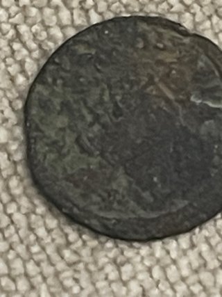 Lote 2 monedas cobre antiguas sin identificar