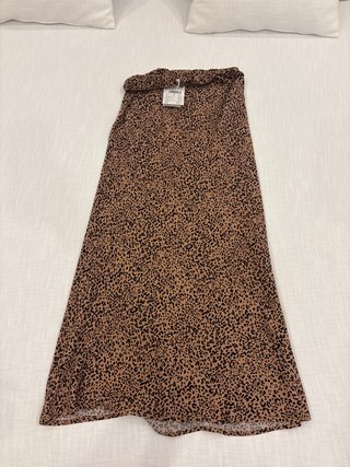 Falda larga  leopardo