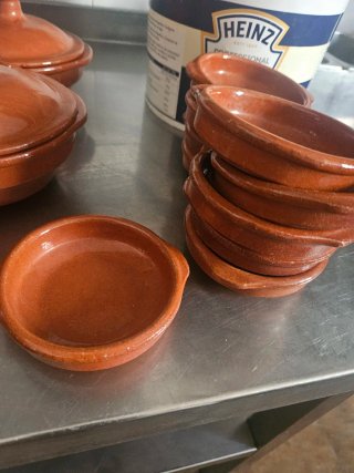 10 cazuelitas de barro para tapas