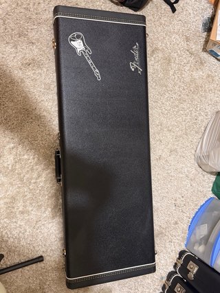 Estuche guitarra Fender G&G Negro y Rojo
